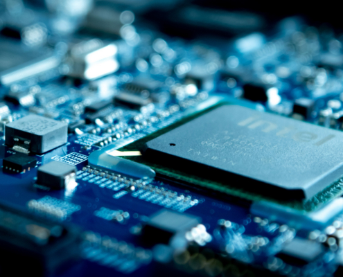 Close Up Of Computer Circuit Board