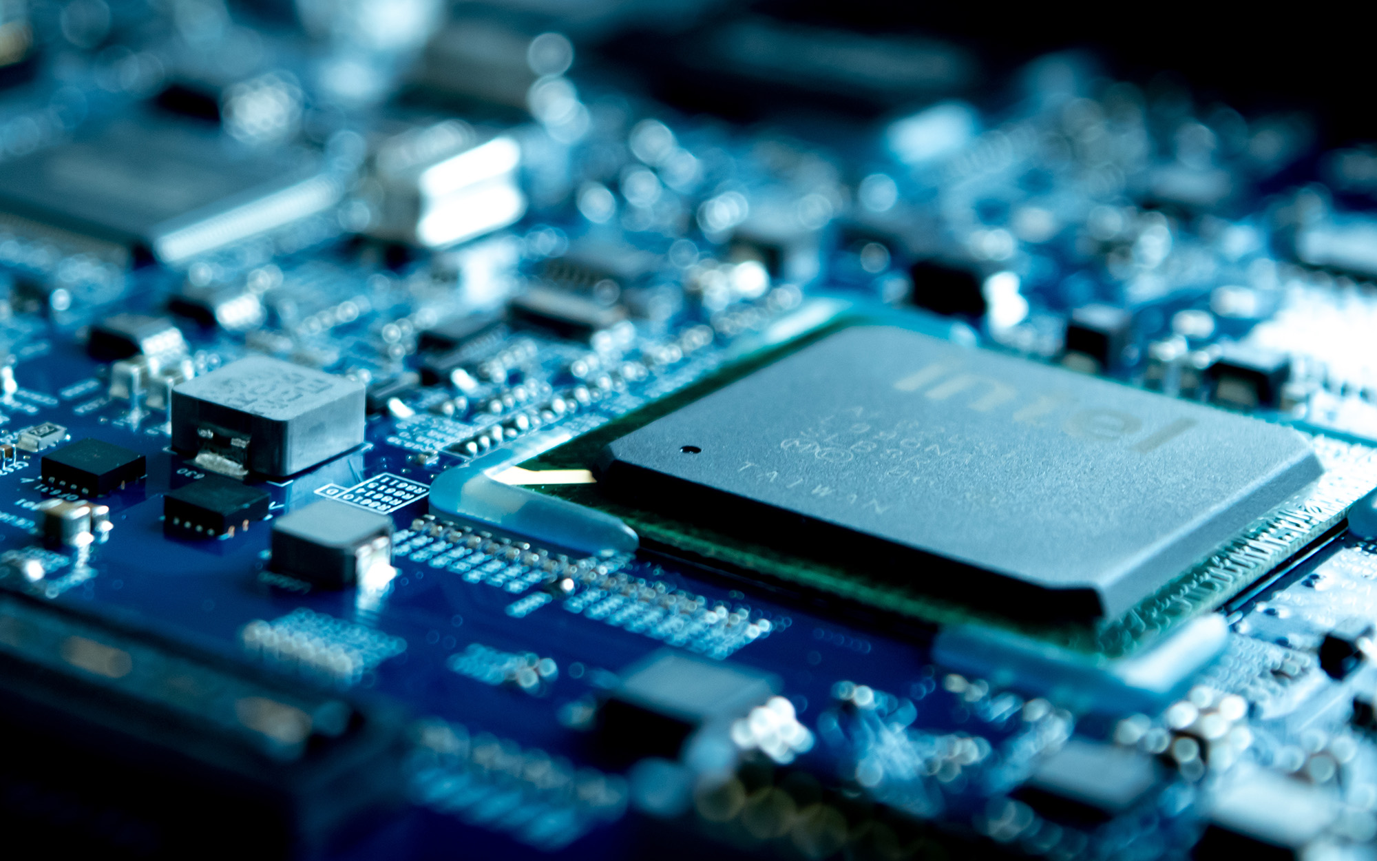 Close Up Of Computer Circuit Board